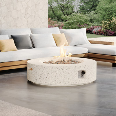 Borgia Concrete Propane Fire Pit Table
