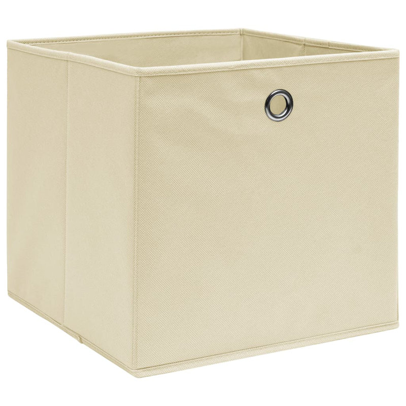Rebrilliant Fabric Decorative Bin, Cream