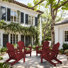 Ayanda HDPE Folding Adirondack Chair With Dual Cup Holder(Set Of 4)