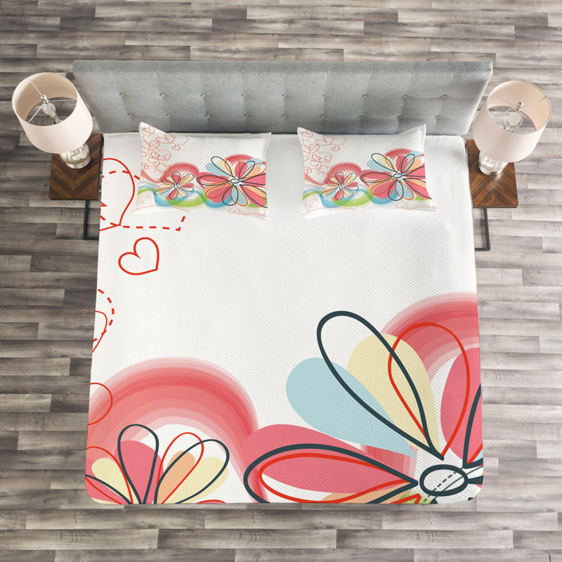 Farmhouse / Country Polyester Coverlet, Queen Coverlet + 2 Shams