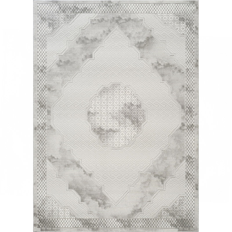 Gray Area Rug, Rectangle 7'10" x 10'6"