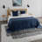Ombre Machine Woven Polyester Area Rug in White-317178716