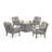 Oxford 5 Piece Multiple Chairs Seating Group with Cushions-127280775-88752653