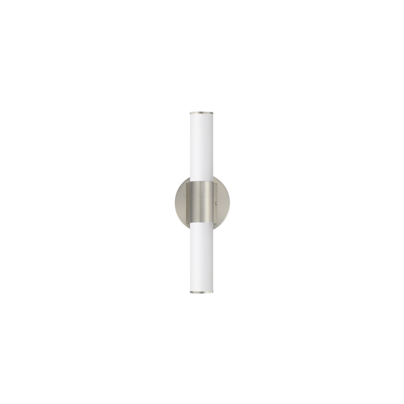 Dimmable LED Bath Sconce, Satin Nickel