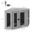 Dog Crate Furniture for Medium Dogs with Cushion Large Door - Grey