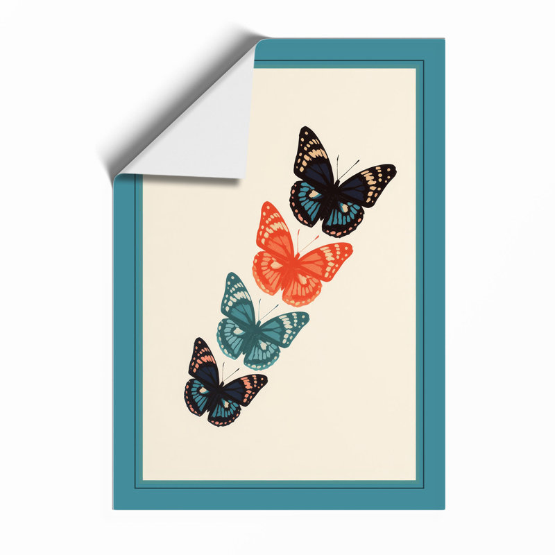 Butterfly Specimens Botanical - Framed Print, Unframed, A4 - 29.7 x 21.0 cm