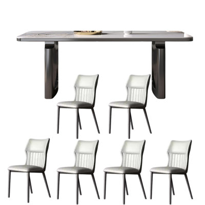 Ensemble de table de salle à manger simple et moderne