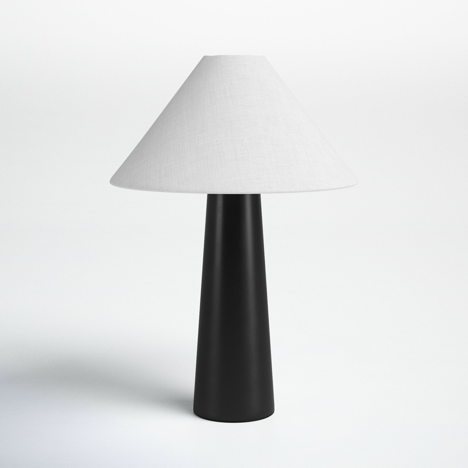 Payson Metal Table Lamp, Black, White