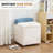 18" Upholstered Storage Ottoman Stool with Hidden Compartment-1451954926