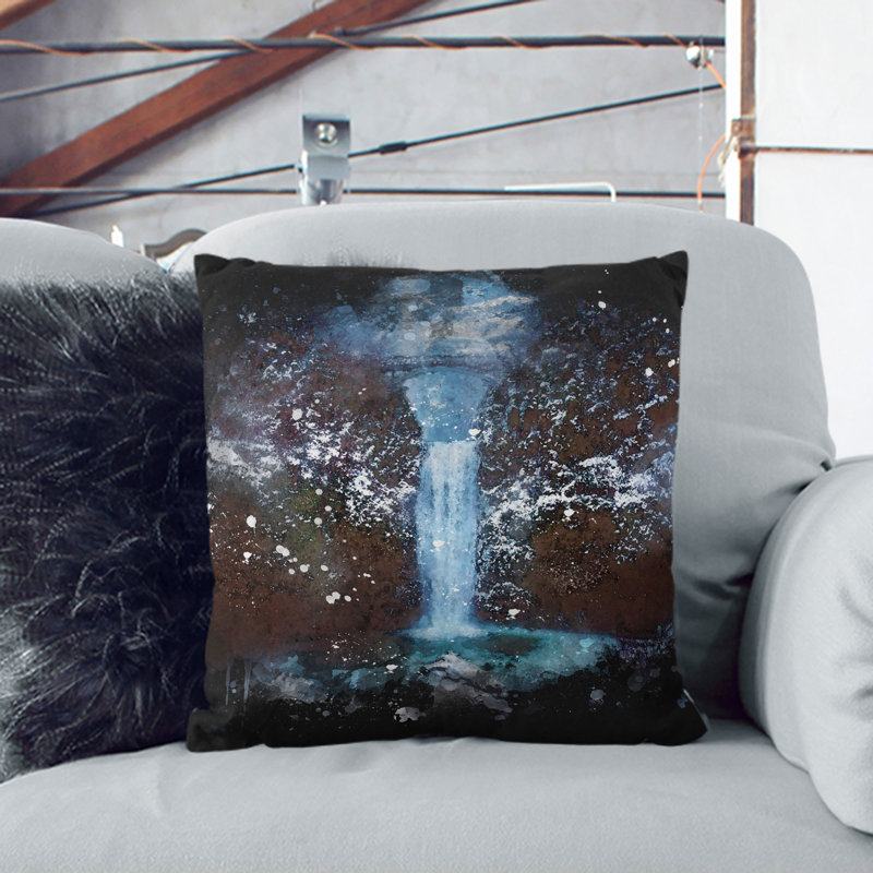 Square Cushion, 40cm H x 40cm W x 15cm D, White