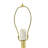 Elegant Marble Table Lamp With Brass Frame And White Fabric Shade