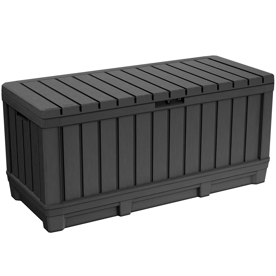 Dakota Fields Aldas 341L Gallon Water Resistant Plastic Lockable in Graphite