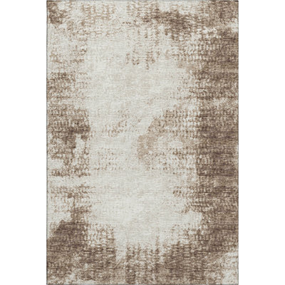 Premium Machine Washable Mayfield Brown Rug
