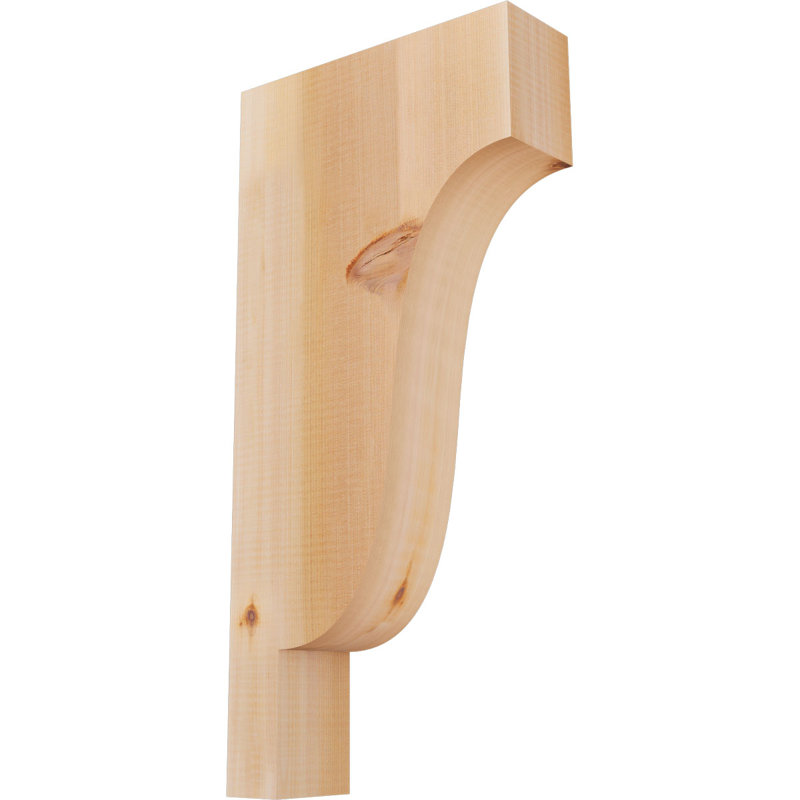 Newport Corbel, H 24 po x l 3,5 po x P 12 po, Cèdre rouge, Lisse