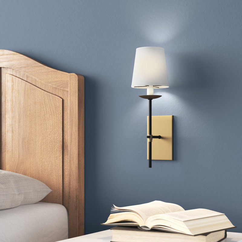 Glaucia 1 - Light Dimmable Wallchiere, Brass/Black
