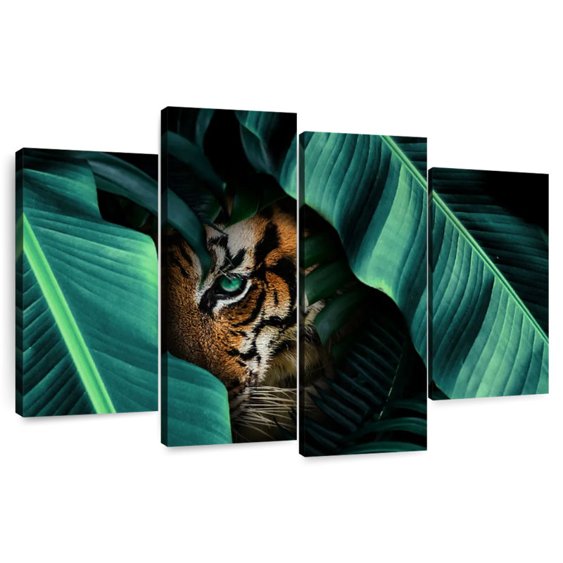 Brampt Hiding Tiger, 27" H x 43" W