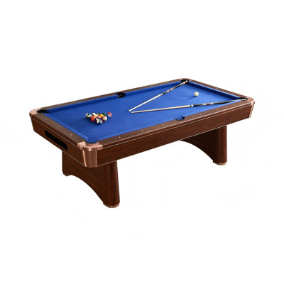 Modern Home Standard Auto-Ball-Return 6'Pool Table with Blue Billiard Cloth