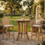 Table bistro 39,4 "de haut avec repose-pieds en métal