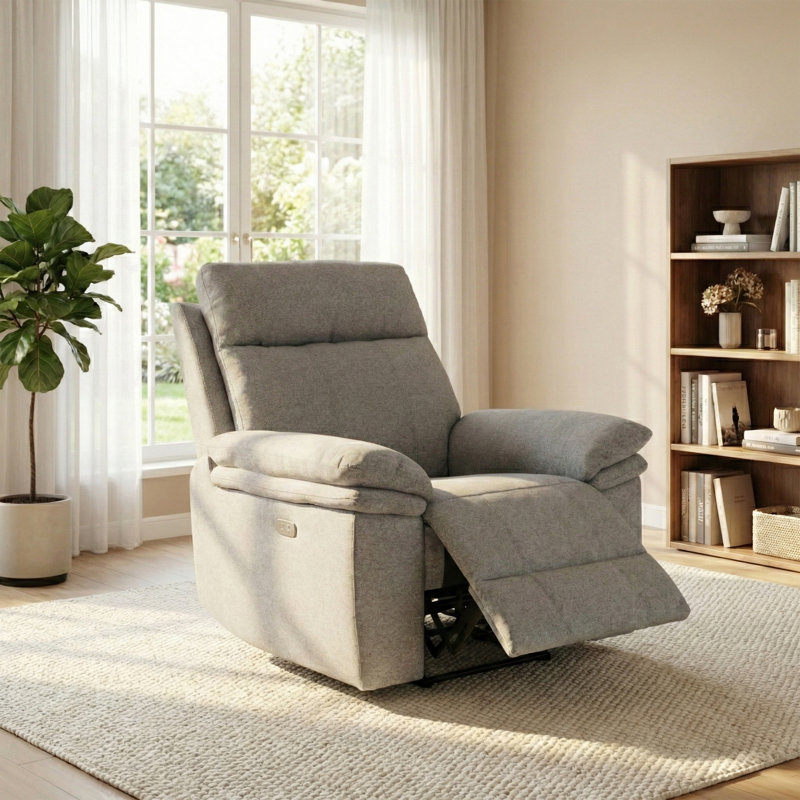 Cooney 99cm Wide Standard Recliner, Grey
