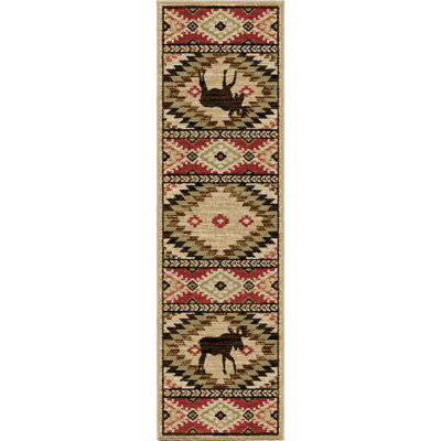Tapis beige Peterkin Southwestern