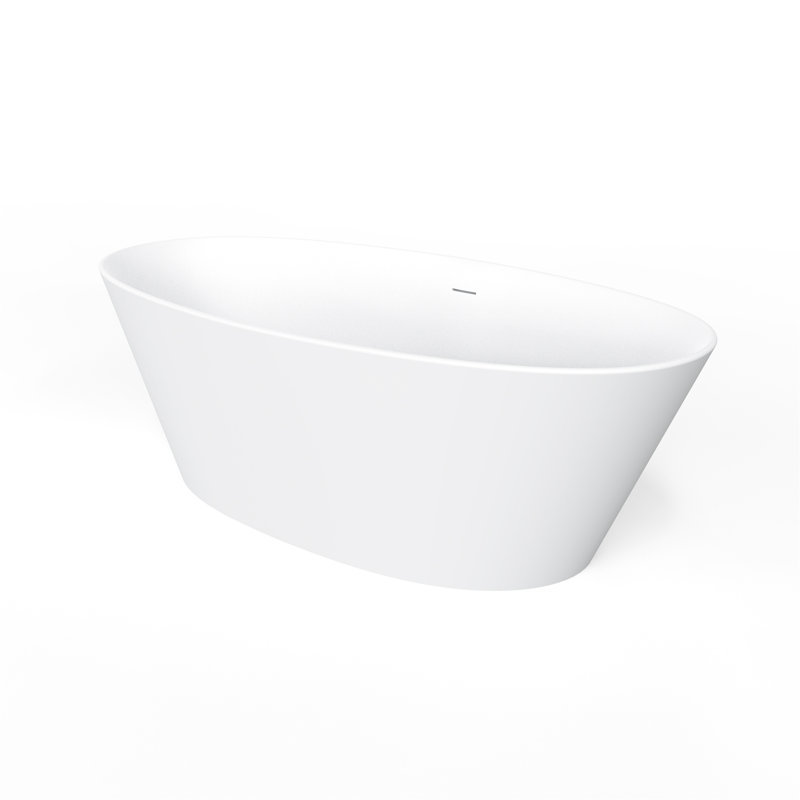 Baignoire de trempage autoportante à surface solide 66,9 pouces