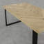 Anacortes Oak Metal Base Dining Table-437683926-437683931