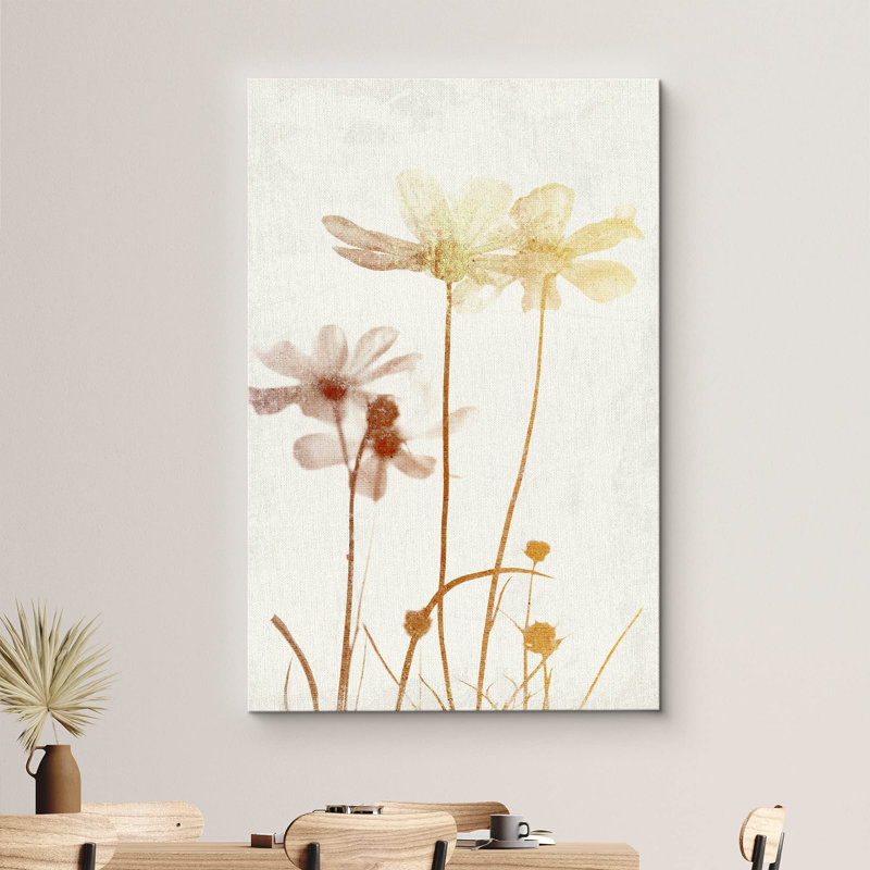Floral, botanique, illustrations sur toile, H 24 po x l 16 po x P 1,5 po