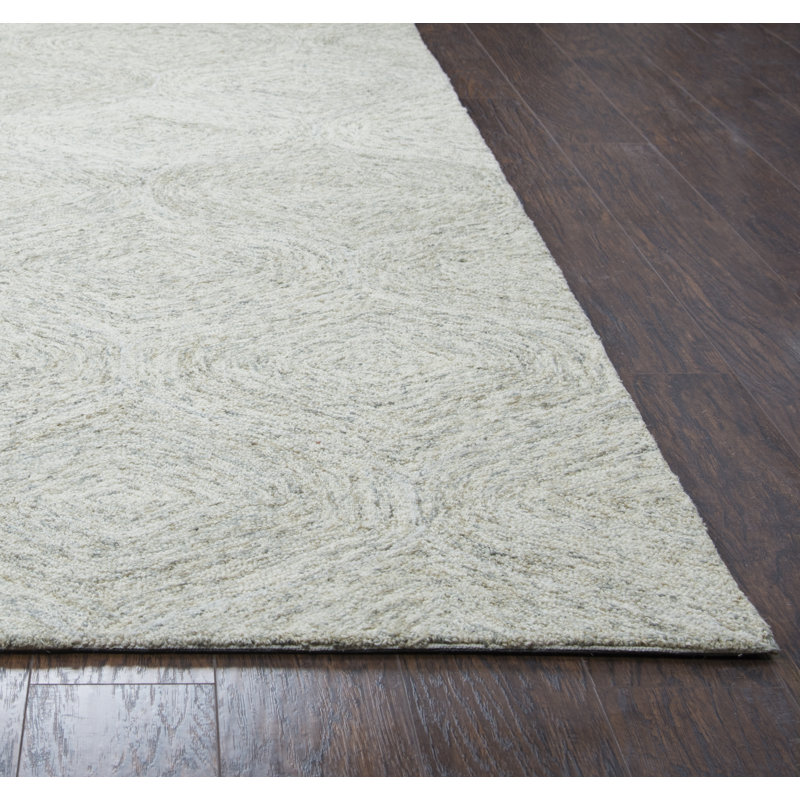 Tapis beige touffeté à la main Gaige, Rectangle 3 pi x 5 pi