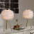 Marjorie 19" Modern Glam Feather Gold Tripod Table Lamp with Soft Lighting-1234652270