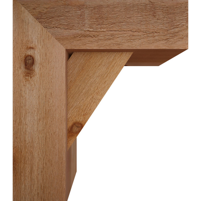 Support de bloc traditionnel avec entretoise décalée, 24 x 20, Cèdre rouge occidental de l 8 po (scié brut)
