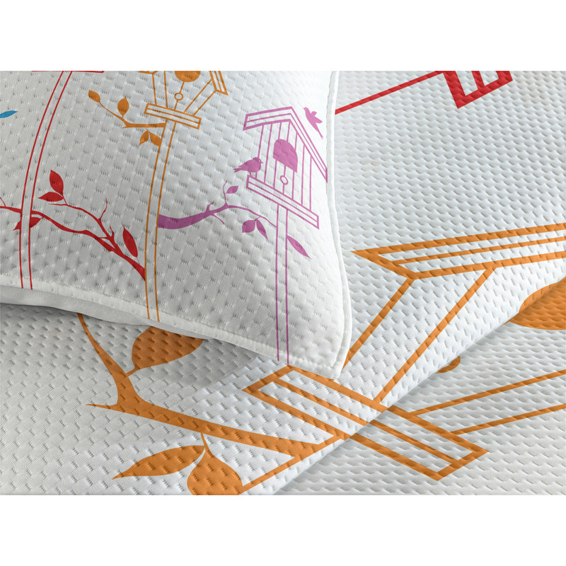 Polyester Coverlet, King Bedspread + 2 Shams