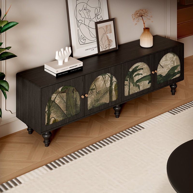 Solid Wood Walnut TV Stand