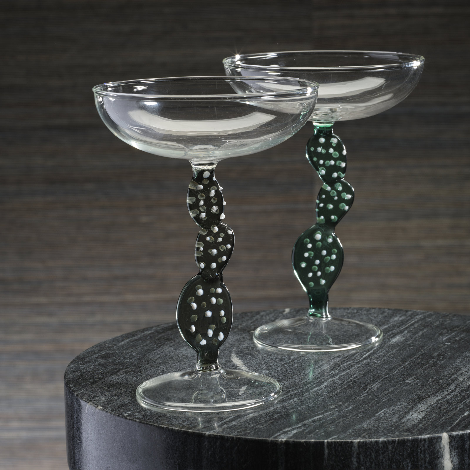 Tequila Martini Glass, Teal Green