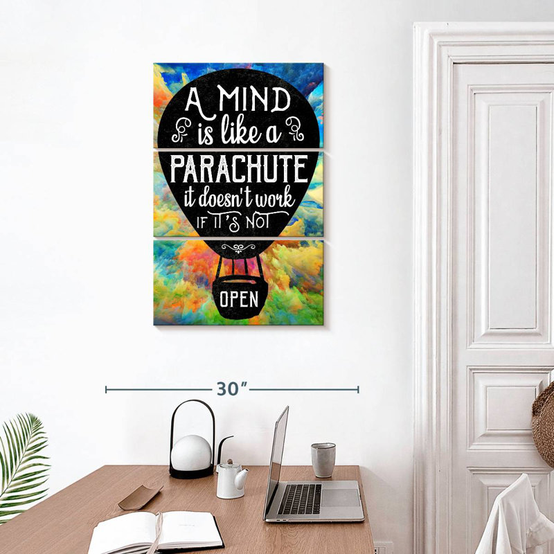 Citation de Tergel Like A Parachute, H 32 po x l 20 po