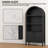 71" Arched Storage Bookcase, Display Cabinet-180514325