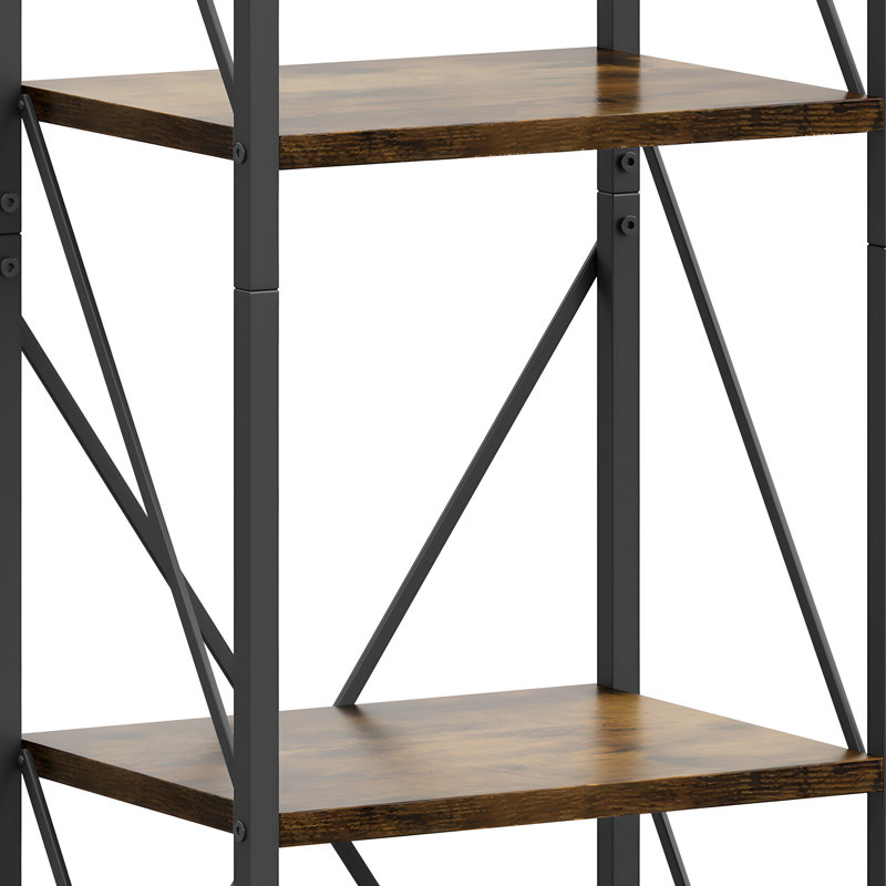 Aniqah 158cm H x 40cm W Metal Etagere Bookcase