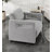 Uma 30" Wide Modern Bouclé Accent Chair with Sculpted Arms & Plush Cushioning - Gray-1209057593
