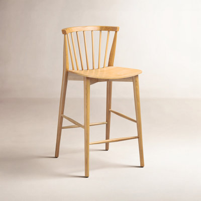 Tybee 25'' Solid Wood Counter Stool