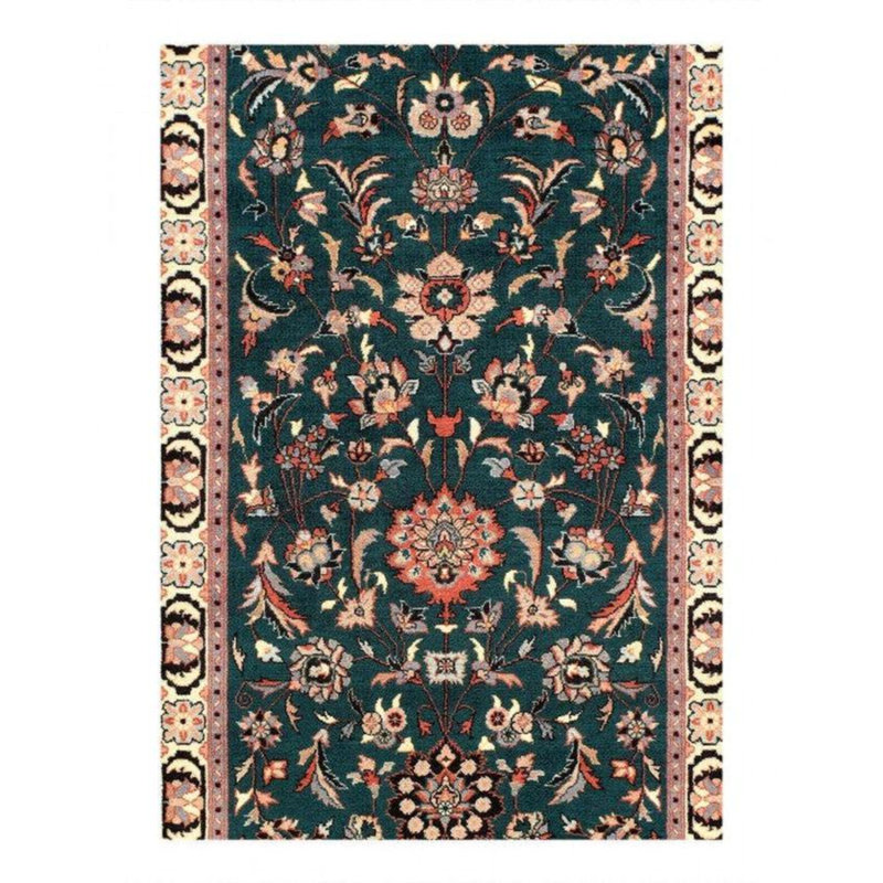 Walida Oriental Area Rug in Green
