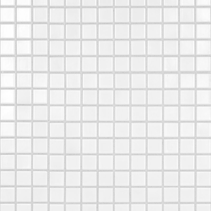 Metro 1" Square Matte White 10-3/4" x 11-3/4" Porcelain Mosaic Floor and Wall Tile