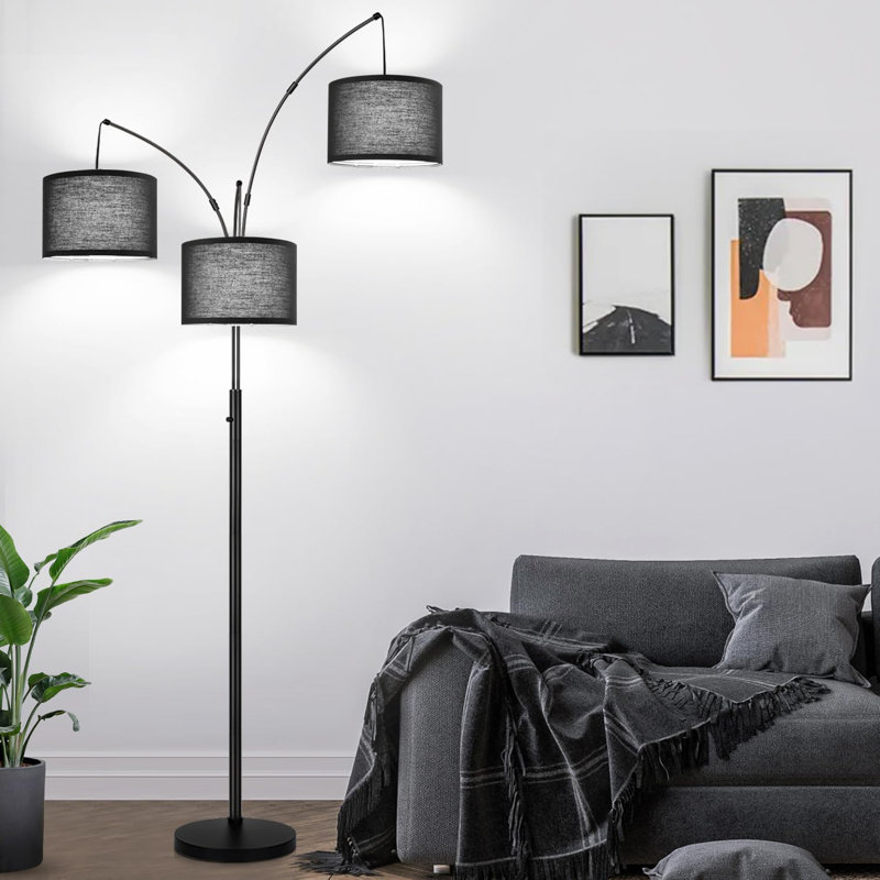 Ammara 79.88'' Tree Floor Lamp, Black