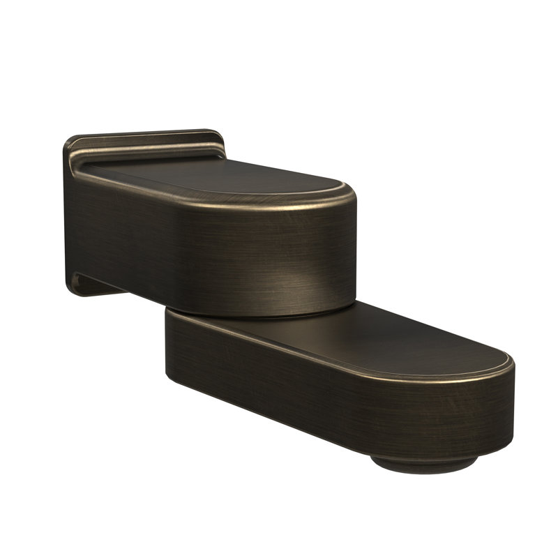 Bec de baignoire pliable avec inverseur, options de connexion universelle, Bronze huilé