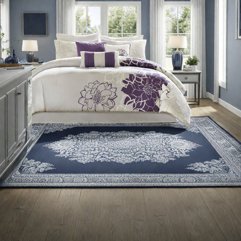 Ensembles de literie en coton de qualité supérieure, édredon hypoallergénique, motif floral élégant pour la maison