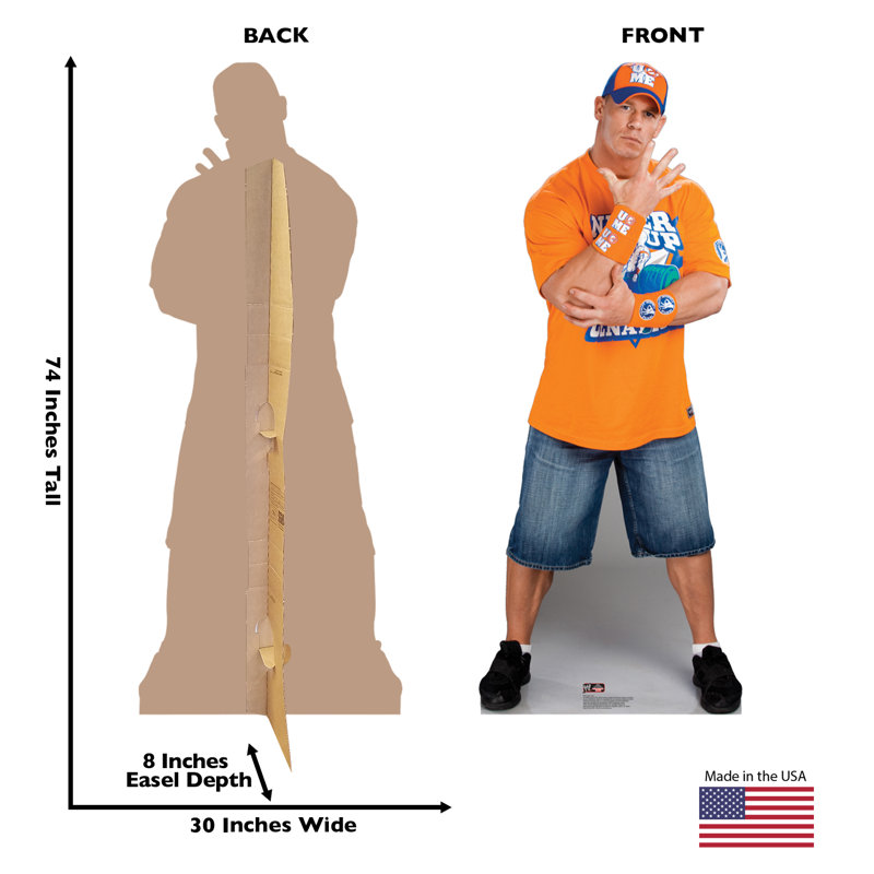 John Cena Life-Size Orange Cardboard Standup