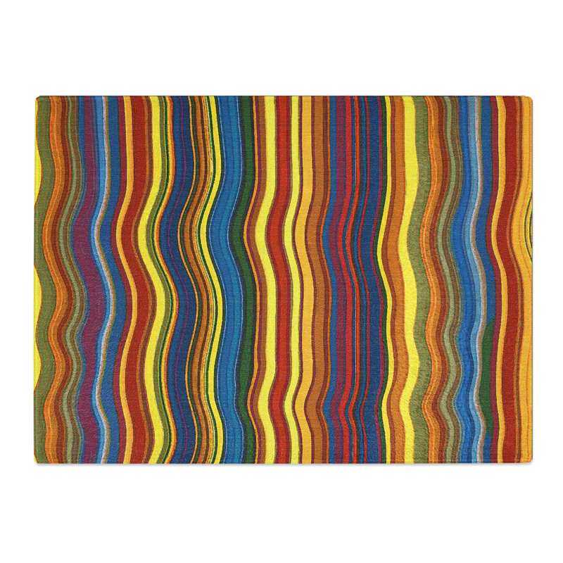 Wave Stripes  Glass Chopping Board