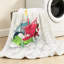 Jeté en molleton rose ultra doux-132075880