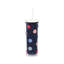 Acrylic Tumbler With Straw, Spade Smiley