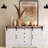 Ertekin 55.11‘’ Wide Rustic Sideboard with 2 Sliding Barn Doors and 4 Drawers, Tv Stand Cabinet-1892815085