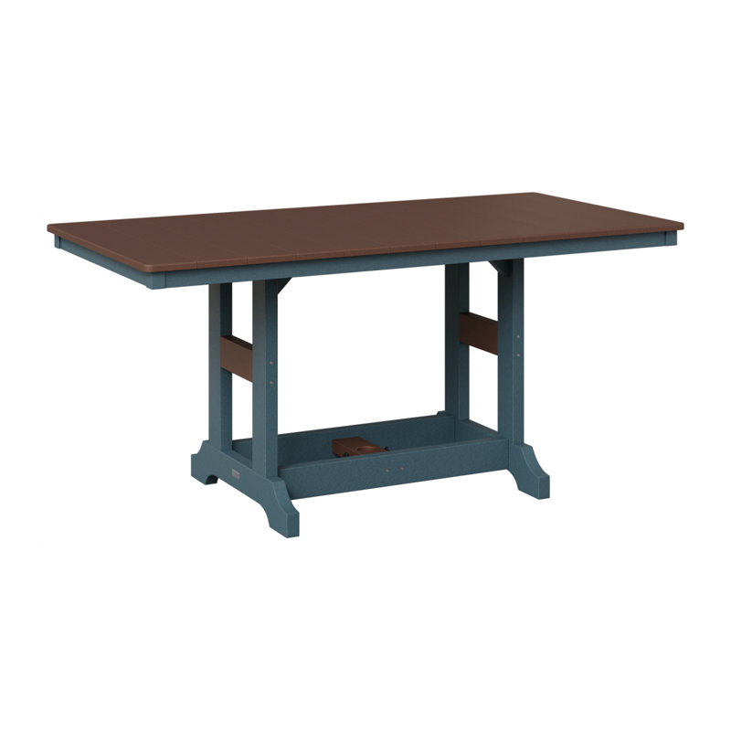 Garden Classic Outdoor Bar Table, Chocolate Brown, Slate