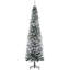 Arbre de Noël artificiel mince enneigé 7,5 pi avec des branches réalistes et 738 pointes